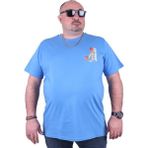 Starbattal 23101 Mavi Büyük Beden Erkek T-shirt
