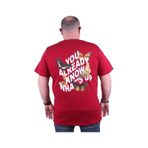 Starbattal 23107 Bordo Büyük Beden Erkek T-shirt