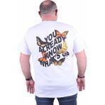 Starbattal 23107 Butterfly Beyaz Erkek T-shirt