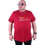 Starbattal 23112 Bordo Büyük Beden Erkek T-shirt