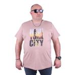 Starbattal 23125 Bej Büyük Beden Erkek T-shirt