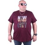 Starbattal 23125 Bordo Büyük Beden Erkek T-shirt