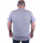 Starbattal 23125 Gri Melanj Büyük Beden Erkek T-shirt