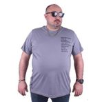 Starbattal 23128 Gri Büyük Beden Erkek T-shirt