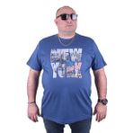 Starbattal 23129 İndigo Büyük Beden Erkek T-shirt