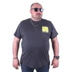 Starbattal 23137 Antrasit Melanj Büyük Beden Erkek T-shirt