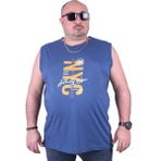 Starbattal 23140 İndigo Büyük Beden Erkek T-shirt