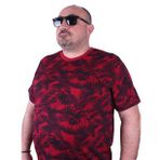 Starbattal 23150 Bordo Büyük Beden Erkek T-shirt