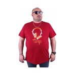 Starbattal 23172 Bordo Büyük Beden Erkek T-shirt