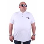 Starbattal 23402 Beyaz Büyük Beden Erkek T-shirt