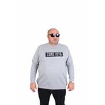 Starbattal 24209 Gri Melanj Sıfır Yaka Erkek T-shirt