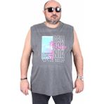 Starbattal 25151 Beach Paradise Gri Melanj Kolsuz Erkek T-shirt