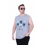 Starbattal 26125 Summer Vibes Gri Melanj Kolsuz Erkek T-shirt