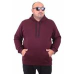 Starbattal Büyük Beden Erkek Basic Sweat Kapüşonlu 11700 MURDUM