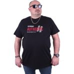 Starbattal Büyük Beden Erkek Baskılı Tişört Authentic 23134 Siyah10 - 7XL