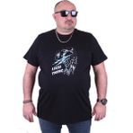Starbattal Büyük Beden Erkek Baskılı Tişört Lightning 23132 Siyah10 - 3XL