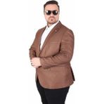 Starbattal Erkek Büyük Beden 4 Drop Blazer Oskar Ceket 500607 Taba - 58