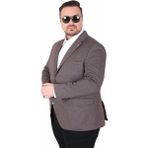 Starbattal Erkek Büyük Beden 4 Drop Blazer Sedef Ceket 500606 Kahverengi - 72
