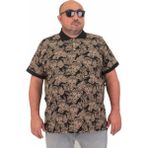 Starbattal Erkek Büyük Beden Polo Yaka Tişört Skull 24454 Sıyah - 7XL - Siyah