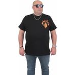 Starbattal Erkek Büyük Beden Sıfır Yaka T-Shirt Cobra 24127 Sıyah - Siyah - 3XL