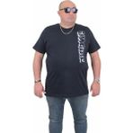 Starbattal Erkek Büyük Beden Sıfır Yaka T-Shirt Imagine 24126 Lacıvert - Lacivert - 3XL