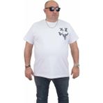 Starbattal Erkek Büyük Beden Sıfır Yaka T-Shirt New Generation 24130 Beyaz - 3XL