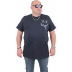 Starbattal Erkek Büyük Beden Sıfır Yaka T-Shirt New Generation 24130 Lacıvert - Lacivert - 3XL
