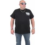 Starbattal Erkek Büyük Beden Sıfır Yaka T-Shirt Paris 24129 Sıyah - Siyah - 3XL