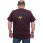 Starbattal Erkek Büyük Beden Sıfır Yaka T-Shirt Rich 24134 Murdum - Mürdüm - 3XL