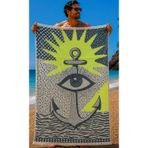 Starbattal Plaj Havlusu 90 x 180 Abstract Anchor 42150 YESIL