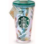 Starbucks® 20. Yıl Yaprak Desenli Plastik Termos - Mavi - 473 ml - 11148301