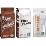 Starbucks 3x Guatemala & Espresso Blond & Pike Place Çekirdek Kahve - 3 Adet