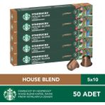 Starbucks By Nespresso House Blend Kapsül Kahve 5 x 10 Adet - 50 Adet