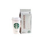 Starbucks Espresso Dark Roast 250 gr Çekirdek Kahve + Plastik Mug