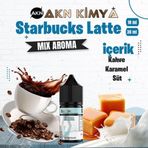 Starbucks Latte Mix Aroma Kahve Karamel Süt Gıda Aroması 10 ml
