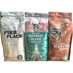 Starbucks Pike Place & Odyssey Blend & Colombia Filtre Kahve 3 x 250 gr - 750 gr - Metal Filtre