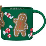 Starbucks Starbucks® Kurabiye Tasarımlı Seramik Kupa - Yeşil - 414 ml - 11148543 - Desenli