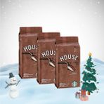 Starbucks Yılbaşı Paketi House Blend Çekirdek Kahve 250 G x 3 - 1 Adet
