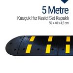Starçelik 5 Metre Kauçuk Hız Kesici Set Kapaklı Yol Kasisi