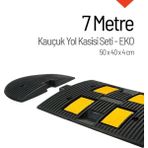 Starçelik 50 x 40 x 4 cm Eko 7 Metre Kauçuk Hız Kesici Yol Kasisi