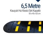 Starçelik 6,5 Metre Kauçuk Hız Kesici Set Kapaklı Yol Kasisi