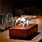 Starfire Ahşap Relax - Masaüstü Bioethanol Şömine - Altın