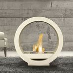 Starfire Round Design Dekoratif Beyaz Şömine