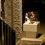 Starfire Tower Beyaz Taşınabilir Bioethanol Şömine – Dumansız, Kokusuz - 46 x 46 x 70 cm