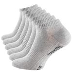 STARK SOUL Sport & Lifestyle spor ayakkabı çorabı, birinci sınıf kalite, üniseks, kadın ve erkek için, 6 çift, 35 – 50 numara, 6 x Gri Melànge, 35-38
