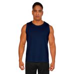 STARK SOUL Tank Top erkek, kolsuz yazlık tişört, saf pamuk-Single jarse, spor kas tişörtü, fitness askılı tişört, koltuk altı tişörtü, Lacivert, XL