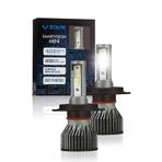 STARK Yeni H4 Smart Vision Led Xenon Far Ampulü Şimşek Etkili Mini Slim Kısa Tip