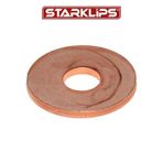 Starklips Celik Pul M8X25X2mm Bakir Kaplama 10 Adet