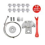 Starklips Oto Cam Kriko Tamir Seti Sağ Arka Ford Focus 1 1998-2005 XS41A27000 (10Klips)
