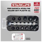 Starklips PDR Göçük Set Kutu Plastik uç ve Alüminyum Kaporta Düzeltme Kalemi 12 Parça